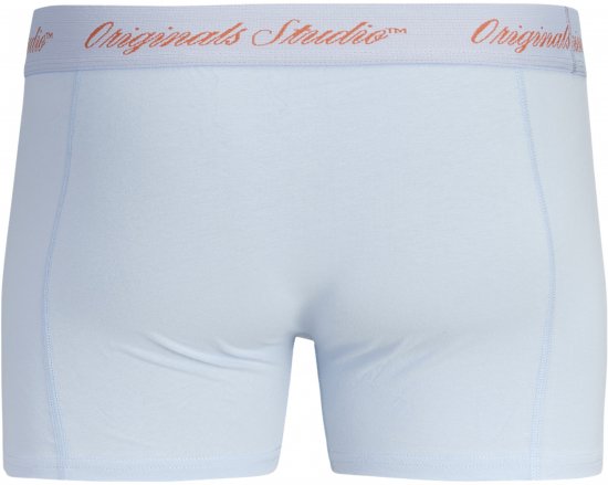 Jack & Jones Norrebro Solid Trunks 3-Pack Blue - Boxer šortai - Vyriški dideli boxer šortai