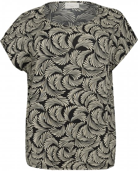 Kaffe Curve Sonna Stanley Topas Gili juoda/Antikinė balta raštas - Marškinėliai - 