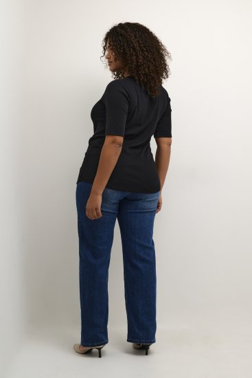 Kaffe Curve Carina Marškinėliai Gili juoda - Marškinėliai - 