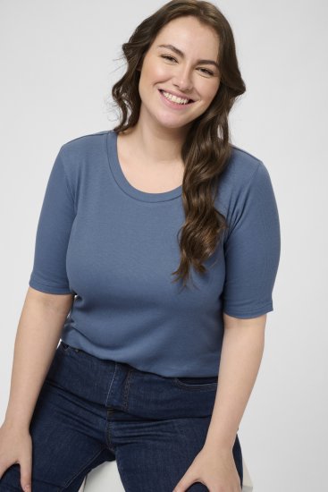 Kaffe Curve Carina T-Shirt Blue - Marškinėliai - 