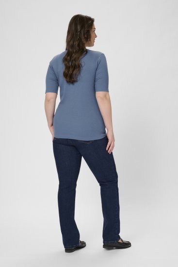 Kaffe Curve Carina T-Shirt Blue - Marškinėliai - 