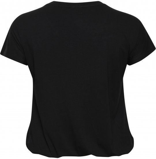 Kaffe Curve Jena V-Neck Marškinėliai Gili juoda - Marškinėliai - 