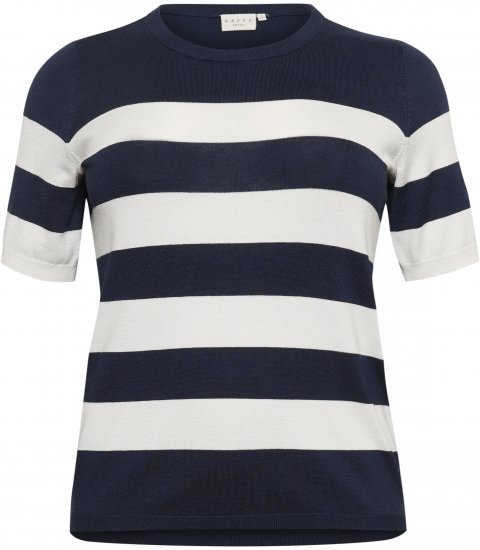 Kaffe Curve Lizzy juostad Megztinis Midnight/Chalk juosta - Marškinėliai - 