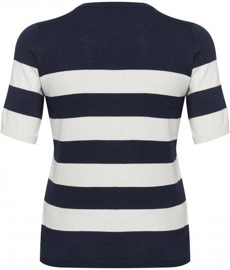 Kaffe Curve Lizzy juostad Megztinis Midnight/Chalk juosta - Marškinėliai - 