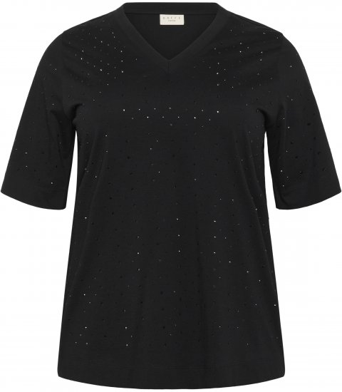 Kaffe Curve Phoelina T-Shirt Black - Marškinėliai - 