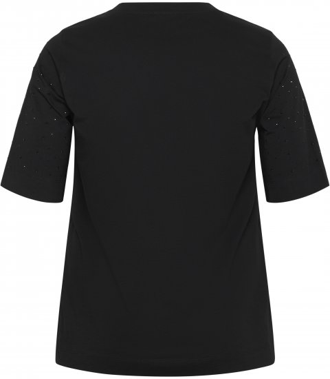 Kaffe Curve Phoelina T-Shirt Black - Marškinėliai - 