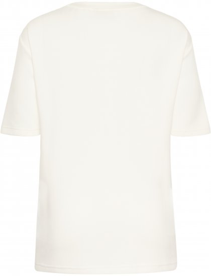Kaffe Curve Rosa T-Shirt Chalk - Marškinėliai - 