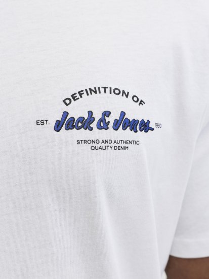Jack & Jones Brandon T-Shirt White - Marškinėliai - Marškinėliai - 2XL-14XL