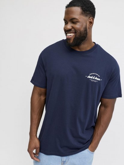 Jack & Jones Brandon T-Shirt Blue - Marškinėliai - Marškinėliai - 2XL-14XL