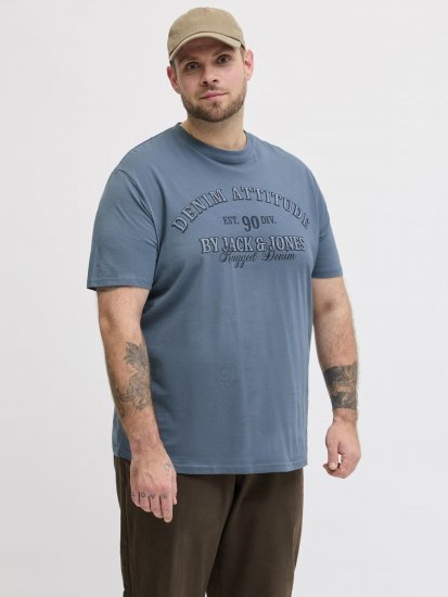 Jack & Jones Edenver T-Shirt Blue - Marškinėliai - Marškinėliai - 2XL-14XL