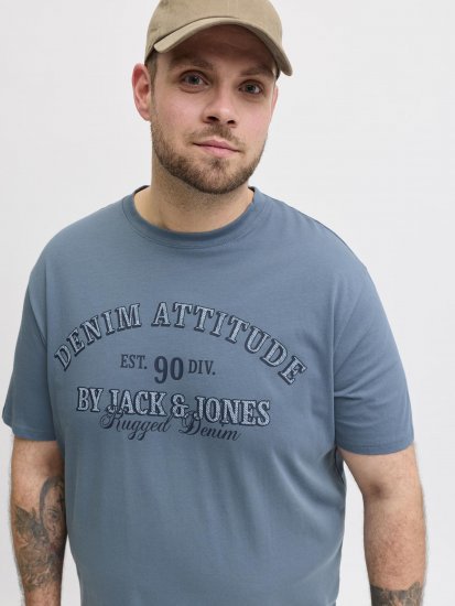 Jack & Jones Edenver T-Shirt Blue - Marškinėliai - Marškinėliai - 2XL-14XL