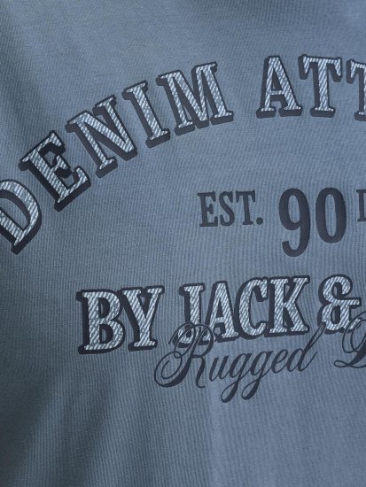 Jack & Jones Edenver T-Shirt Blue - Marškinėliai - Marškinėliai - 2XL-14XL