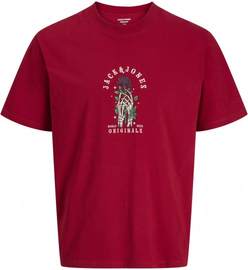 Jack & Jones Catskills Marškinėliai Raudoni - Marškinėliai - Marškinėliai - 2XL-14XL