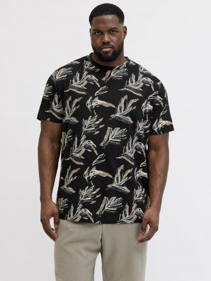 Jack & Jones Montauk T-Shirt Black - Marškinėliai - Marškinėliai - 2XL-14XL