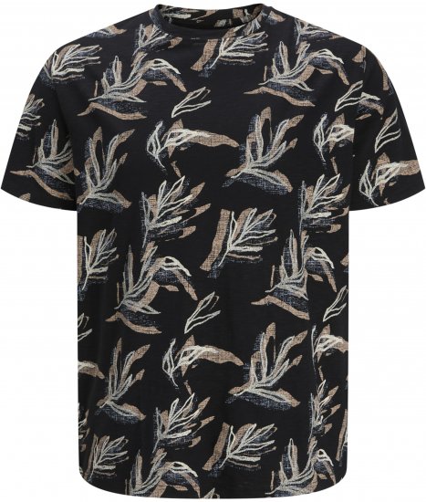 Jack & Jones Montauk T-Shirt Black - Marškinėliai - Marškinėliai - 2XL-14XL
