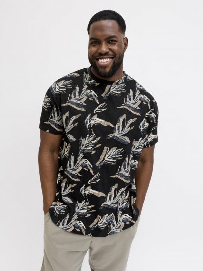 Jack & Jones Montauk T-Shirt Black - Marškinėliai - Marškinėliai - 2XL-14XL