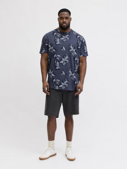 Jack & Jones Montauk T-Shirt Blue - Marškinėliai - Marškinėliai - 2XL-14XL