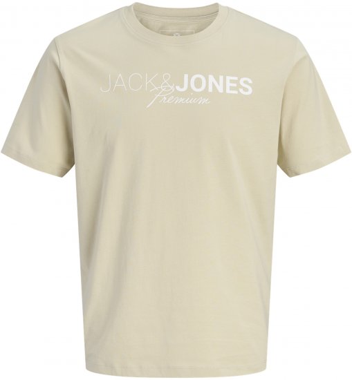 Jack & Jones Blaneo Short Sleeve T-shirt Beige - Marškinėliai - Marškinėliai - 2XL-14XL