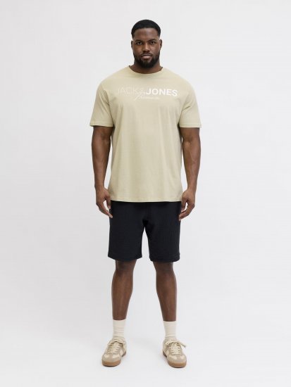 Jack & Jones Blaneo Short Sleeve T-shirt Beige - Marškinėliai - Marškinėliai - 2XL-14XL