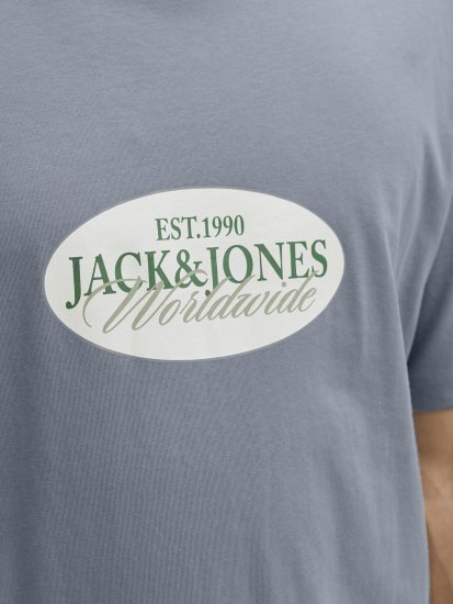 Jack & Jones Catskills Worldwide Marškinėliai Mėlyni - Marškinėliai - Marškinėliai - 2XL-14XL