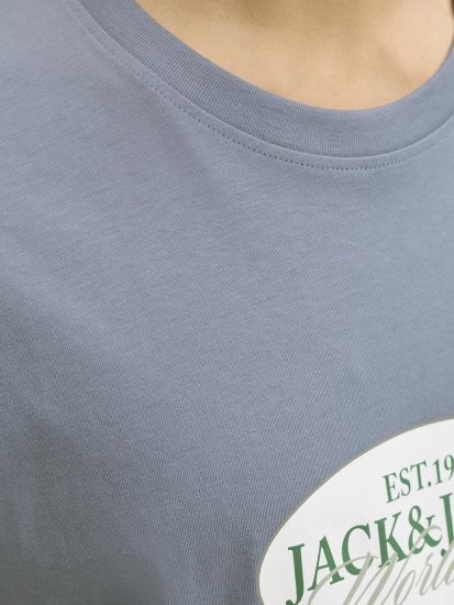 Jack & Jones Catskills Worldwide Marškinėliai Mėlyni - Marškinėliai - Marškinėliai - 2XL-14XL