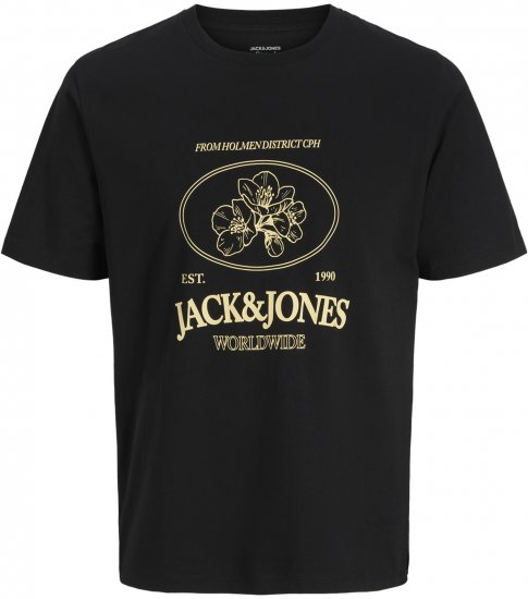 Jack & Jones Nantucket Marškinėliai Juodi - Marškinėliai - Marškinėliai - 2XL-14XL