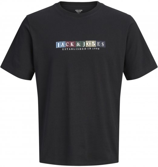 Jack & Jones Nantucket Branding Marškinėliai Juodi - Marškinėliai - Marškinėliai - 2XL-14XL