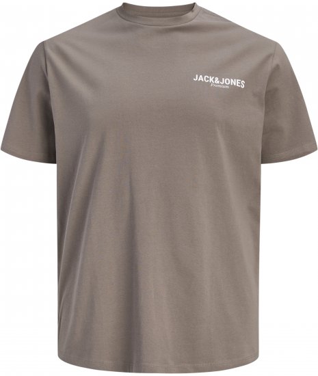 Jack & Jones Oscar T-Shirt Grey - Didelių vyrų marškinėliai su spaudiniais - Didelių vyrų marškinėliai su spaudiniais