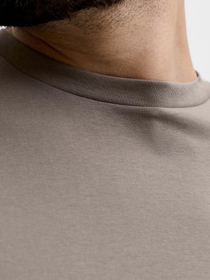 Jack & Jones Oscar T-Shirt Grey - Didelių vyrų marškinėliai su spaudiniais - Didelių vyrų marškinėliai su spaudiniais