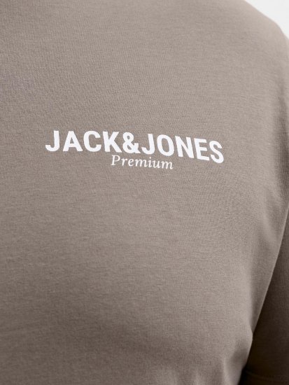 Jack & Jones Oscar T-Shirt Grey - Didelių vyrų marškinėliai su spaudiniais - Didelių vyrų marškinėliai su spaudiniais