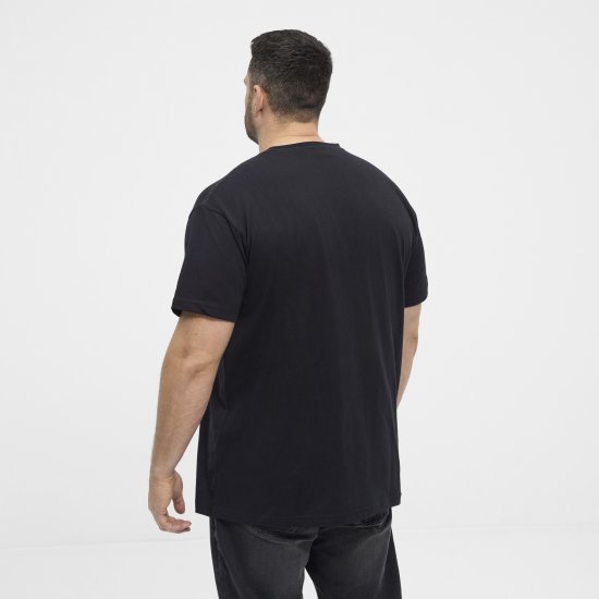 North Latitude 53333 Grid Printed T-Shirt Black - Marškinėliai - Marškinėliai - 2XL-14XL