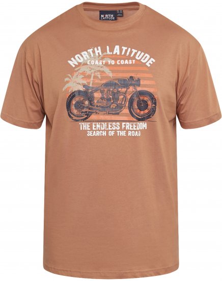 North Latitude 61118 Marškinėliai Su Spauda Amberlight - Marškinėliai - Marškinėliai - 2XL-14XL
