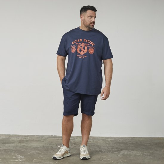 North Latitude 61121 Marškinėliai Su Spauda Jūrinė Mėlyna - Marškinėliai - Marškinėliai - 2XL-14XL