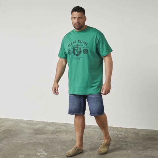 North Latitude 61121 Marškinėliai Su Spauda Žalia - Marškinėliai - Marškinėliai - 2XL-14XL