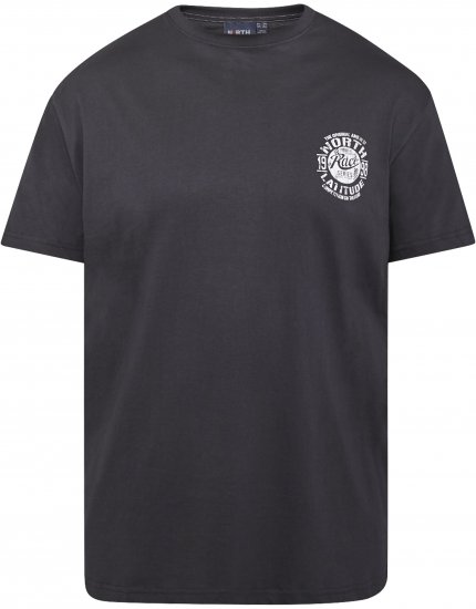 North Latitude 61122 Marškinėliai Su Spauda Juoda - Marškinėliai - Marškinėliai - 2XL-14XL