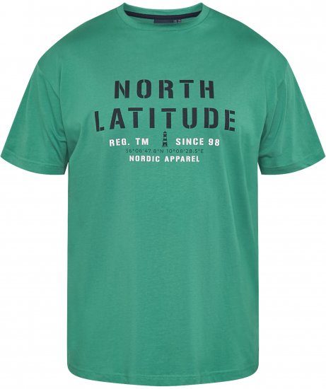 North Latitude 61135 Marškinėliai Su Spauda Žalia - Marškinėliai - Marškinėliai - 2XL-14XL