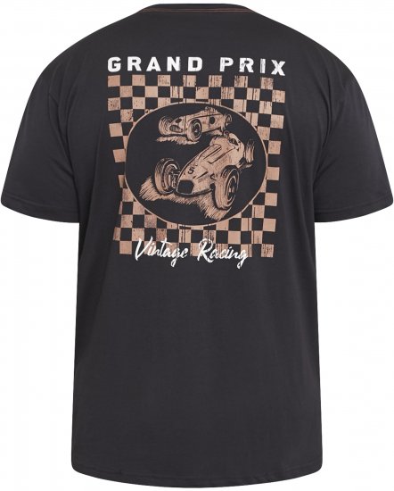 North Latitude 61165 Marškinėliai Su Spauda Ant Nugaros Juoda - Marškinėliai - Marškinėliai - 2XL-14XL