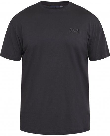 North Latitude 61165 Marškinėliai Su Spauda Ant Nugaros Juoda - Marškinėliai - Marškinėliai - 2XL-14XL