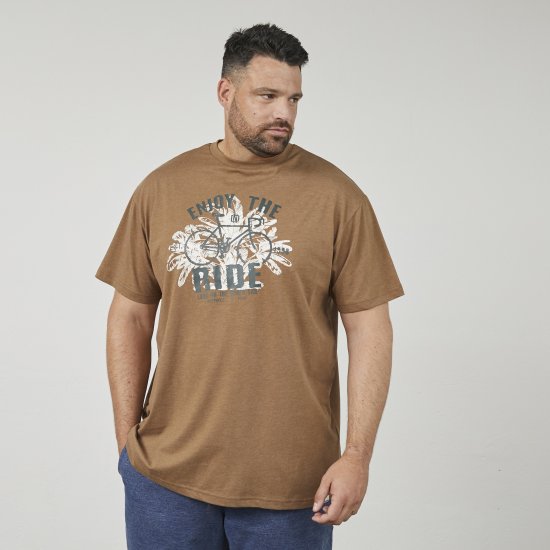 North Latitude 61315 Marškinėliai Su Spauda Camel - Marškinėliai - Marškinėliai - 2XL-14XL