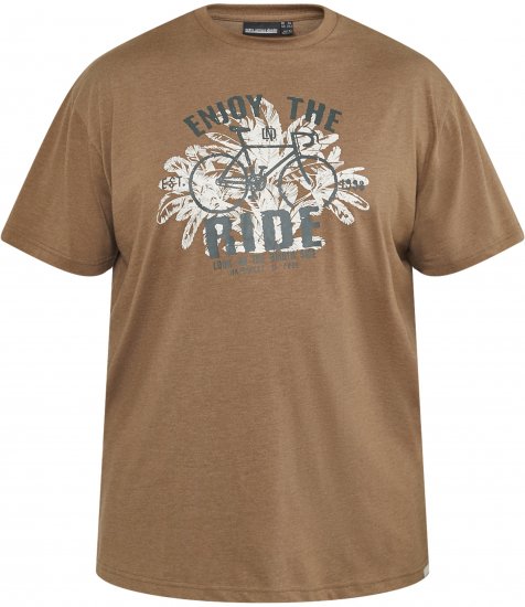 North Latitude 61315 Marškinėliai Su Spauda Camel - Marškinėliai - Marškinėliai - 2XL-14XL