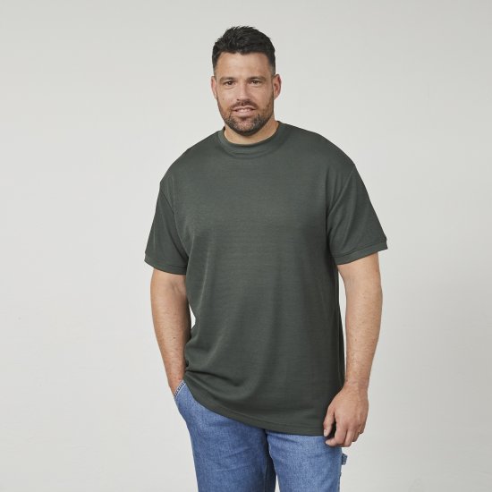 North Latitude 61324 Marškinėliai Su Struktūra Tamsi Dulkėta Žalia - Marškinėliai - Marškinėliai - 2XL-14XL