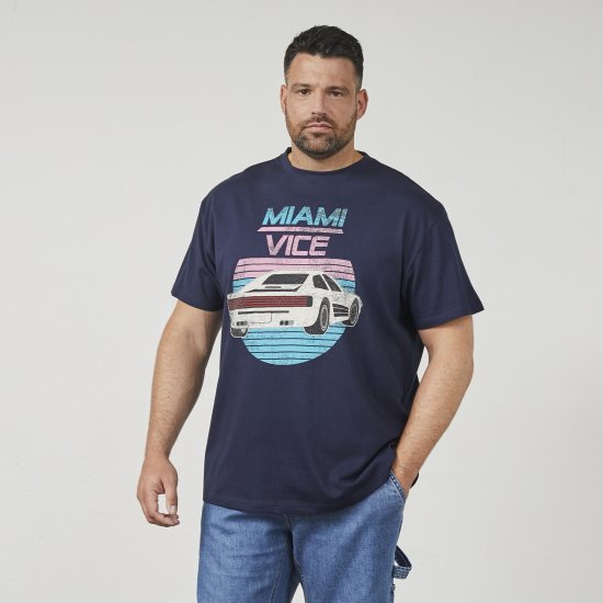 North Latitude 61351 MIAMI VICE Marškinėliai Jūrinė Mėlyna - Marškinėliai - Marškinėliai - 2XL-14XL