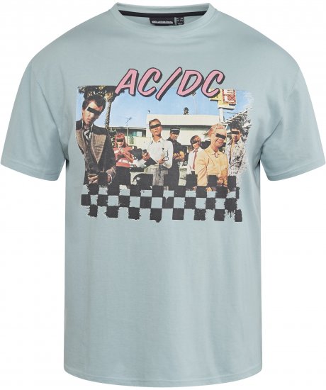 North Latitude 61352 AC/DC Marškinėliai Dulkėta Mėlyna - Marškinėliai - Marškinėliai - 2XL-14XL