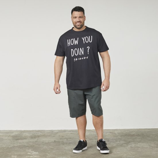 North Latitude 61353 FRIENDS Marškinėliai Juoda - Marškinėliai - Marškinėliai - 2XL-14XL