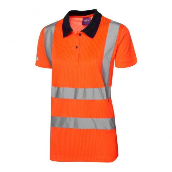 Leo Lana EcoViz Comfort Women's Polo Shirt Orange - Darbo drabužiai - 