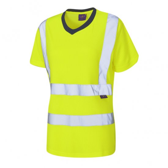 Leo Belstone EcoViz Comfort Women's T-Shirt Yellow - Darbo drabužiai - 