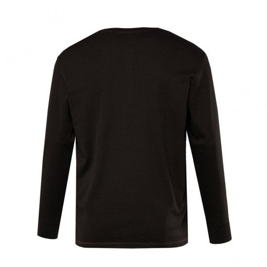 JP1880 T-Shirt Henley Long Sleeve Striped Brown TALL - VYRIŠKI DRABUŽIAI MT-6XLT - Drabužiai aukštiems vyrams