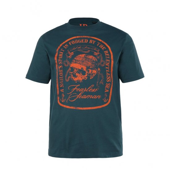 JP1880 T-Shirt Fearless Seaman Blue - Marškinėliai - Marškinėliai - 2XL-14XL