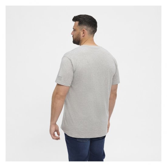 North Latitude T-Shirt O-Neck Grey Melange - Marškinėliai - Marškinėliai - 2XL-14XL