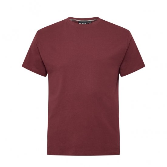 North Latitude T-Shirt O-Neck Bordeaux - Marškinėliai - Marškinėliai - 2XL-14XL